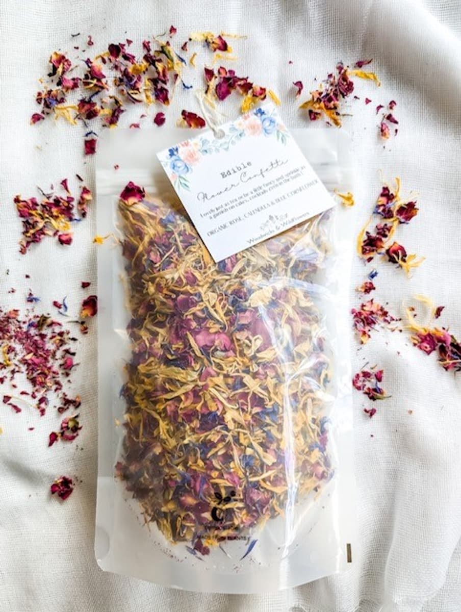 WOODWICKS & WILDFLOWERS Edible Flower Confetti 20g
