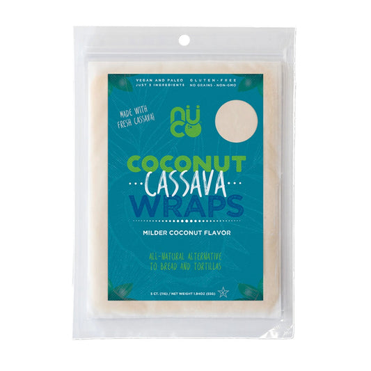 Nuco Coconut Cassava Wraps 55g (5x11g)