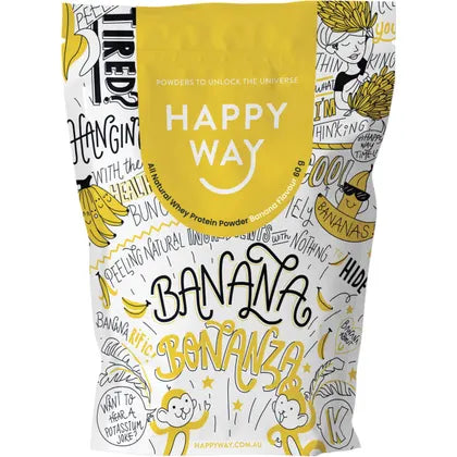 HAPPY WAY Whey Protein Powder Banana 60g