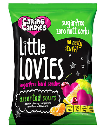 Caring Candies Little Lovies Sour Sugar-Free Sweets | ASSORTED SOURS | 100g
