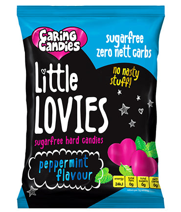 Caring Candies Little Lovies Sugar-Free Sweets | PEPPERMINT | 100g