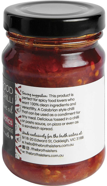 The Broth Sisters Fermented Chilli in Cold Pressed Olive Oil + Probiotics
150g