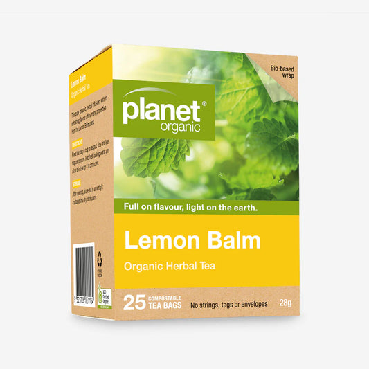 Planet Organic Lemon Balm 25 Teabags - Certified Organic