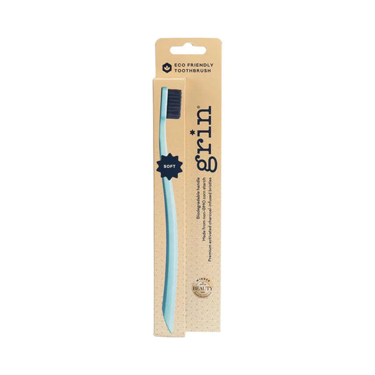 Grin Biodegradable Toothbrush Charcoal Infused Soft