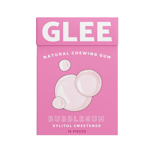 Glee Natural Chewing Gum Sugar-Free Bubblegum 16pcs