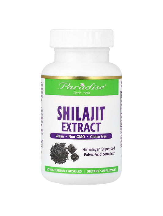 Paradise Herbs Shilajit Extract 250 mg 60 Vegetarian Capsules