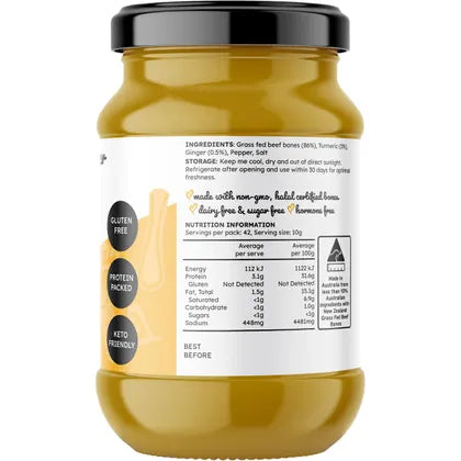 THE BROTH SISTERS
Beef Bone Broth Concentrate Turmeric & Ginger 420g