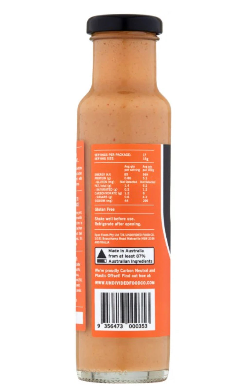 Undivided Food Co Good Sauce Satay 260g