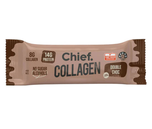 Chief Nutrition Collagen Bar Double Choc 45g