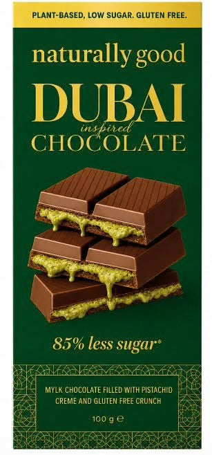 NATURALLY GOOD
Dubai Inspired Chocolate Block 100g