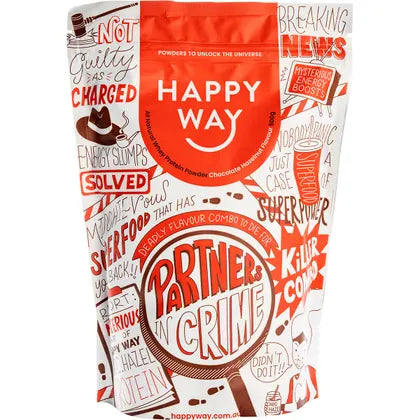 HAPPY WAY Whey Protein Powder Chocolate Hazelnut 500g