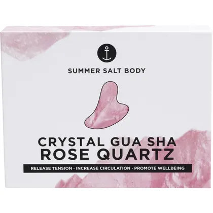 Summer Salt Body Crystal Gua Sha Rose Quartz