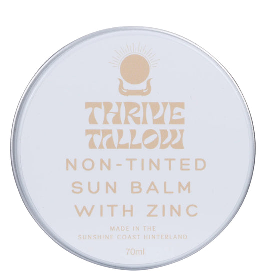 Thrive Tallow Based Sun Balm with Zinc Oxide - Non Tinted Sunscreen