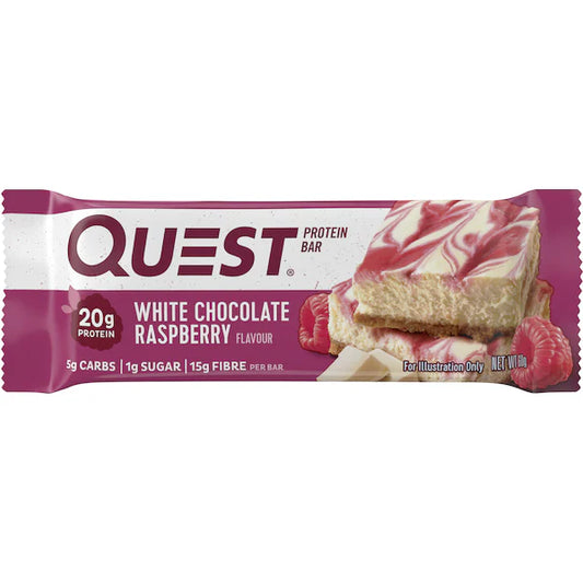 Quest Protein Bar White Chocolate Raspberry 60g