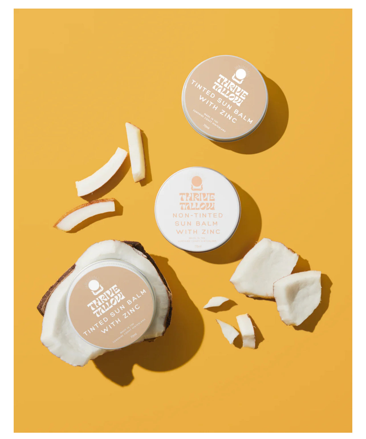 Thrive Tallow Based Sun Balm with Zinc Oxide - Non Tinted Sunscreen