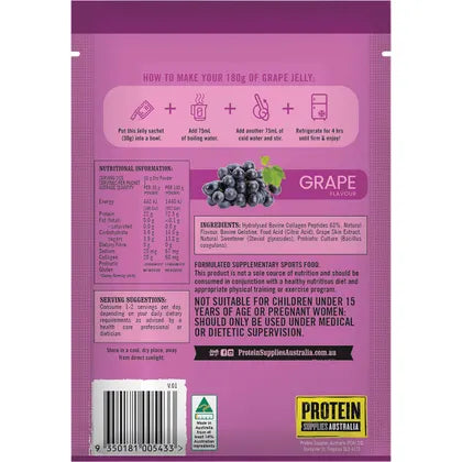 PROTEIN SUPPLIES AUSTRALIA
Protein Jelly with Collagen Grape