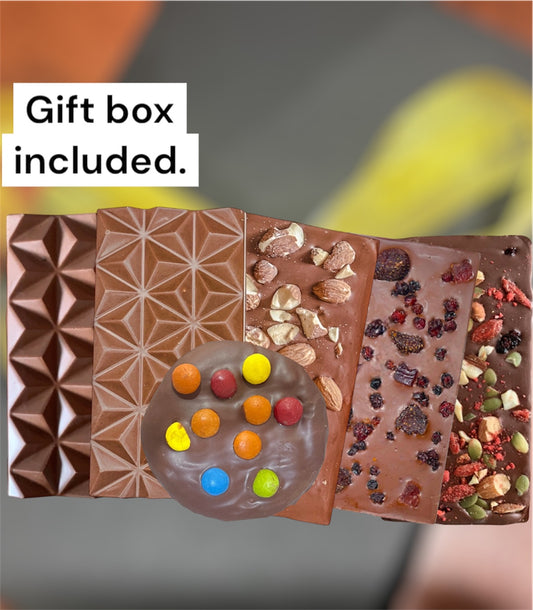 Halo Sugar Variety Gift Box – 6 Assorted Handcrafted Chocolates (Keto-Friendly, Guilt-Free Delight)