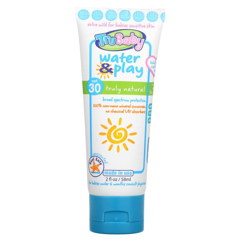 TruKid Tru Baby kids Water & Play Sunscreen SPF 30 Unscented 58ml