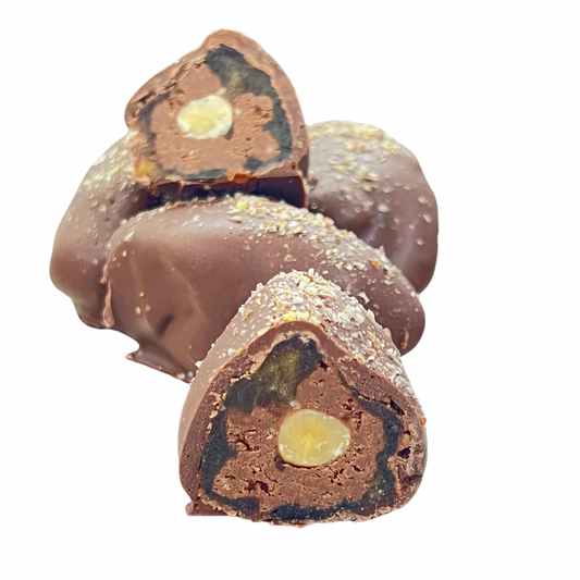 Sugar Free Milk Chocolate Coated Date with Hazelnut fudge Large 50g