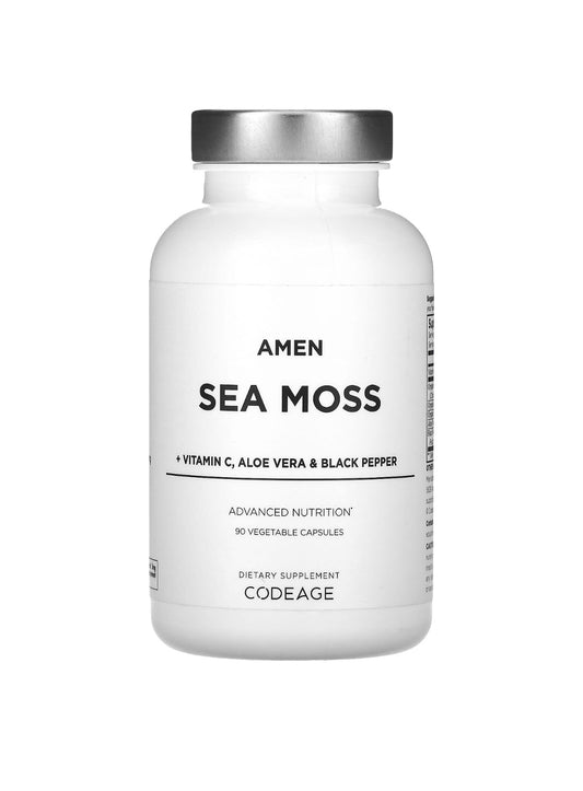 Codeage Amen Sea Moss + Vitamin C , Aloe Vera & Black Pepper 90 Vegetable Capsules