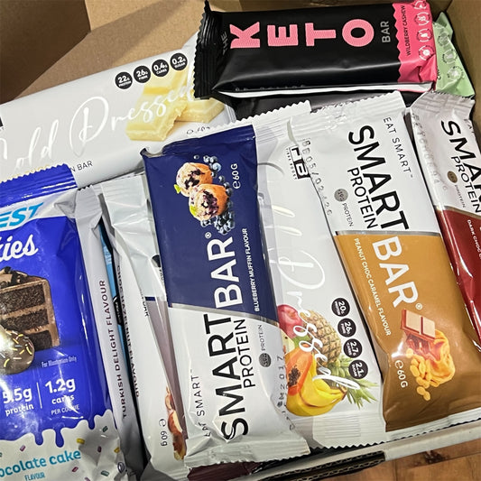 The Sugar Free Stack Box – 28 Low Carb Bars