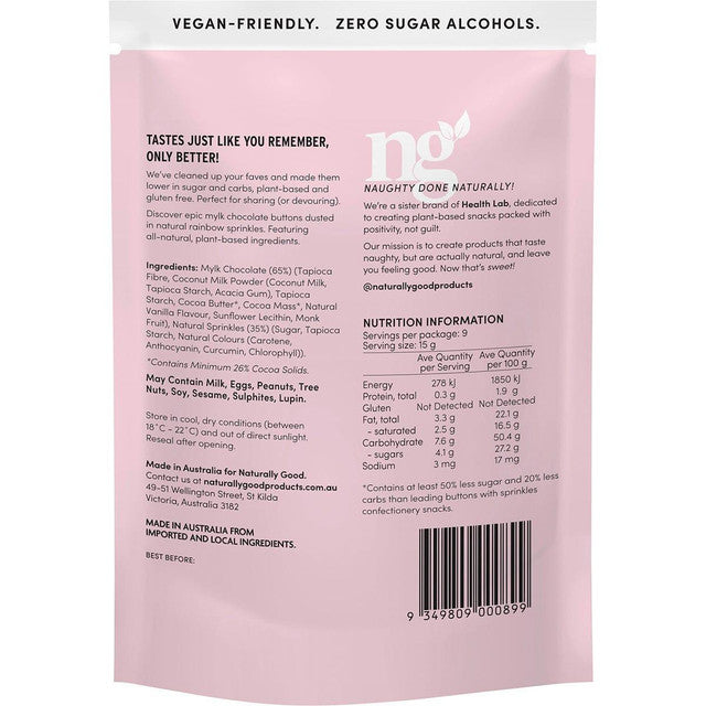 Naturally Good Mylk Zillions 50% less sugar 135g