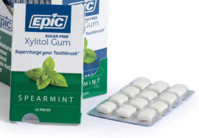 EPIC
Xylitol Chewing Gum Spearmint 12pcs