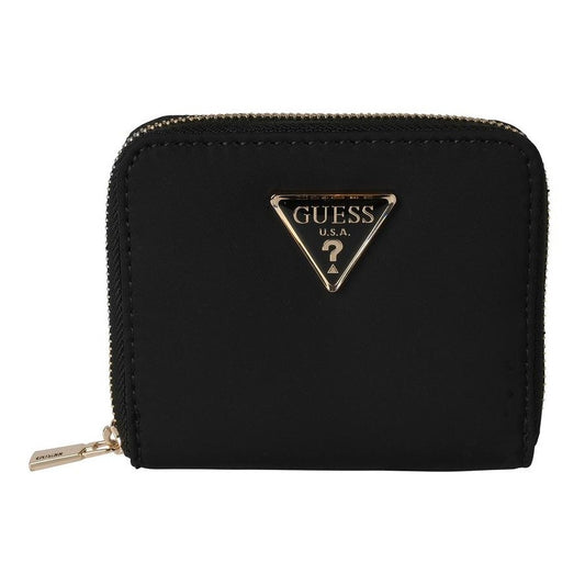 Guess Women's Eco Gemma Small Zip Around Wallet Black