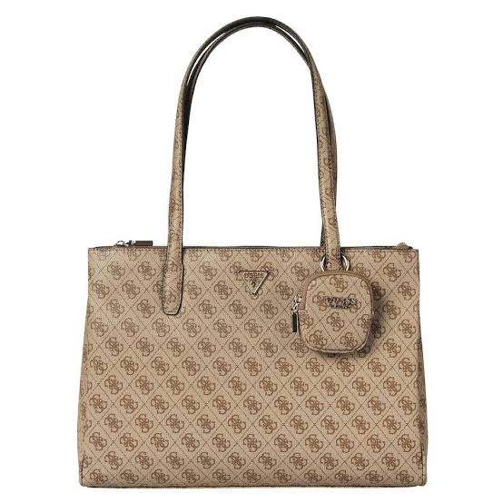 GUESS Women’s Everyday Large Tote Bag – Latte Logo
