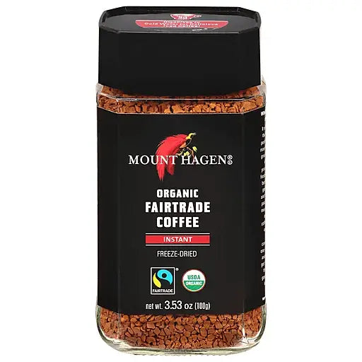 Mount Hagen Organic Fairtrade Freeze Dried Instant Coffee 100g