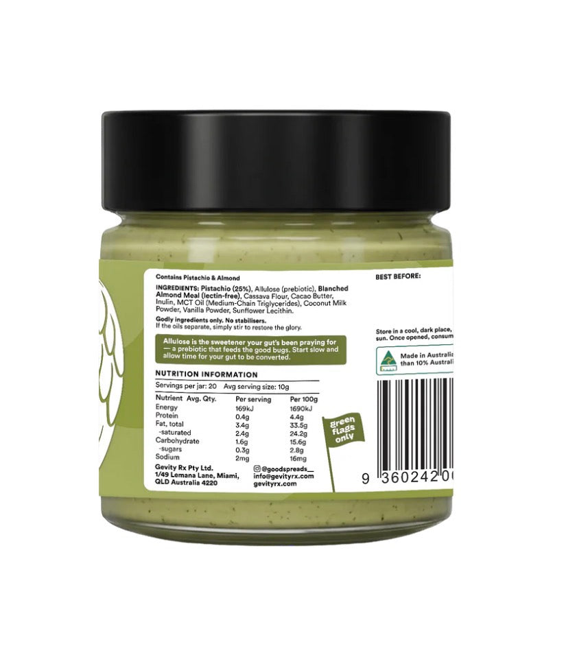 Gevity RX GOODSTACHIO Pistachio Spread 200g