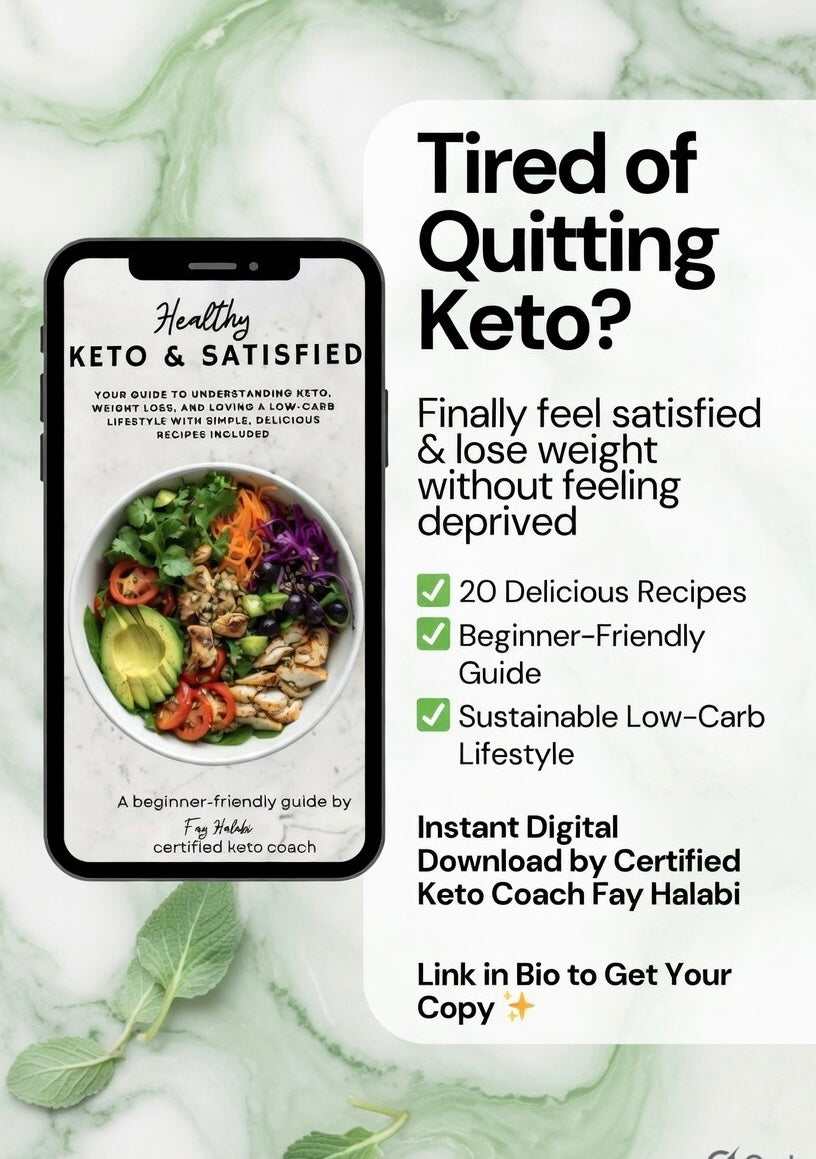 Healthy Keto & Satisfied – Get healthy & lose weight - Digital guide
