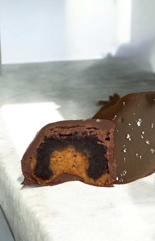 PRE-ORDER Halo Sugar Sugar Free Milk Chocolate Coated Date with Almond Butter + Celtic Salt Jumbo size