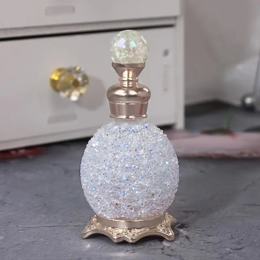 Classy 15ml Rhinestone Decorated Empty Essential Oil Perfume Bottle