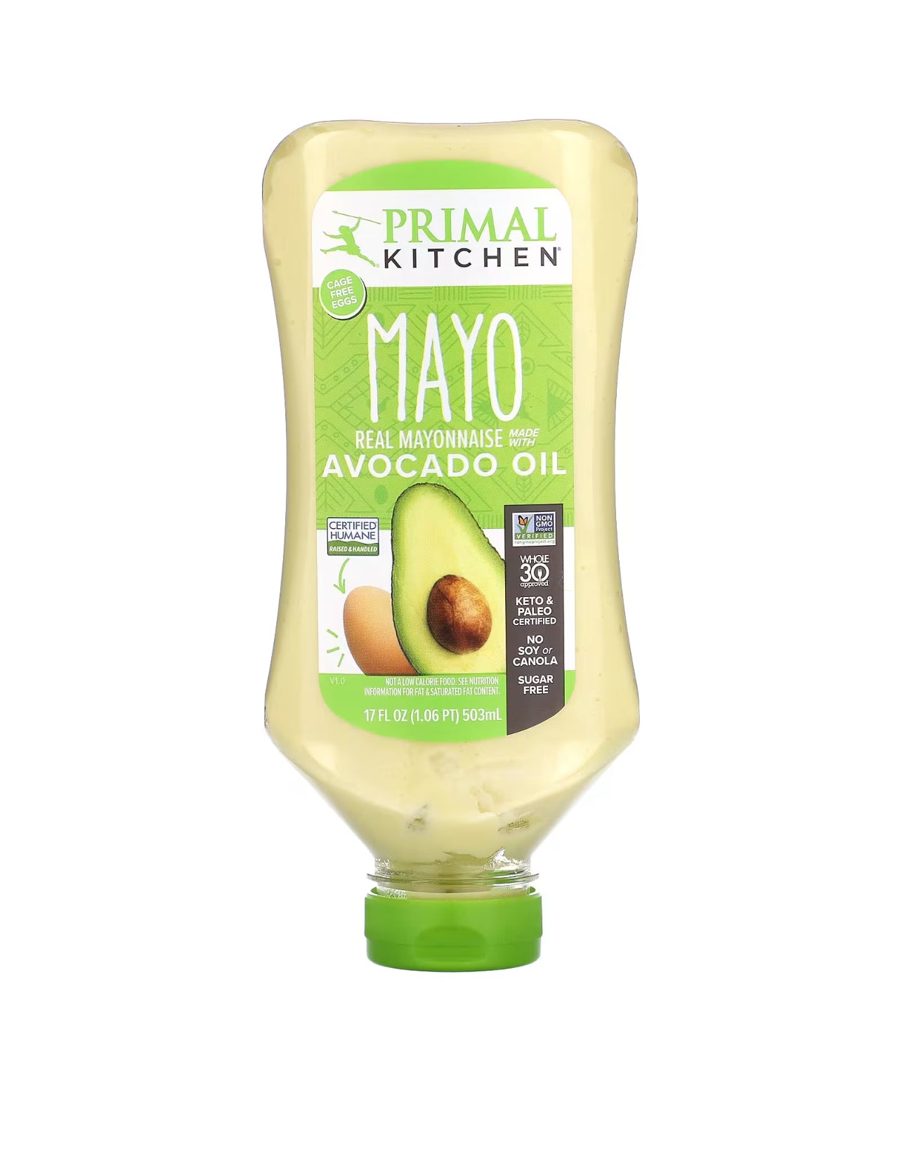 Primal Kitchen Avocado Oil Mayo – Squeeze Bottle 503ml Mayonnaise