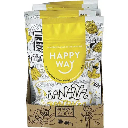 HAPPY WAY Whey Protein Powder Banana 60g