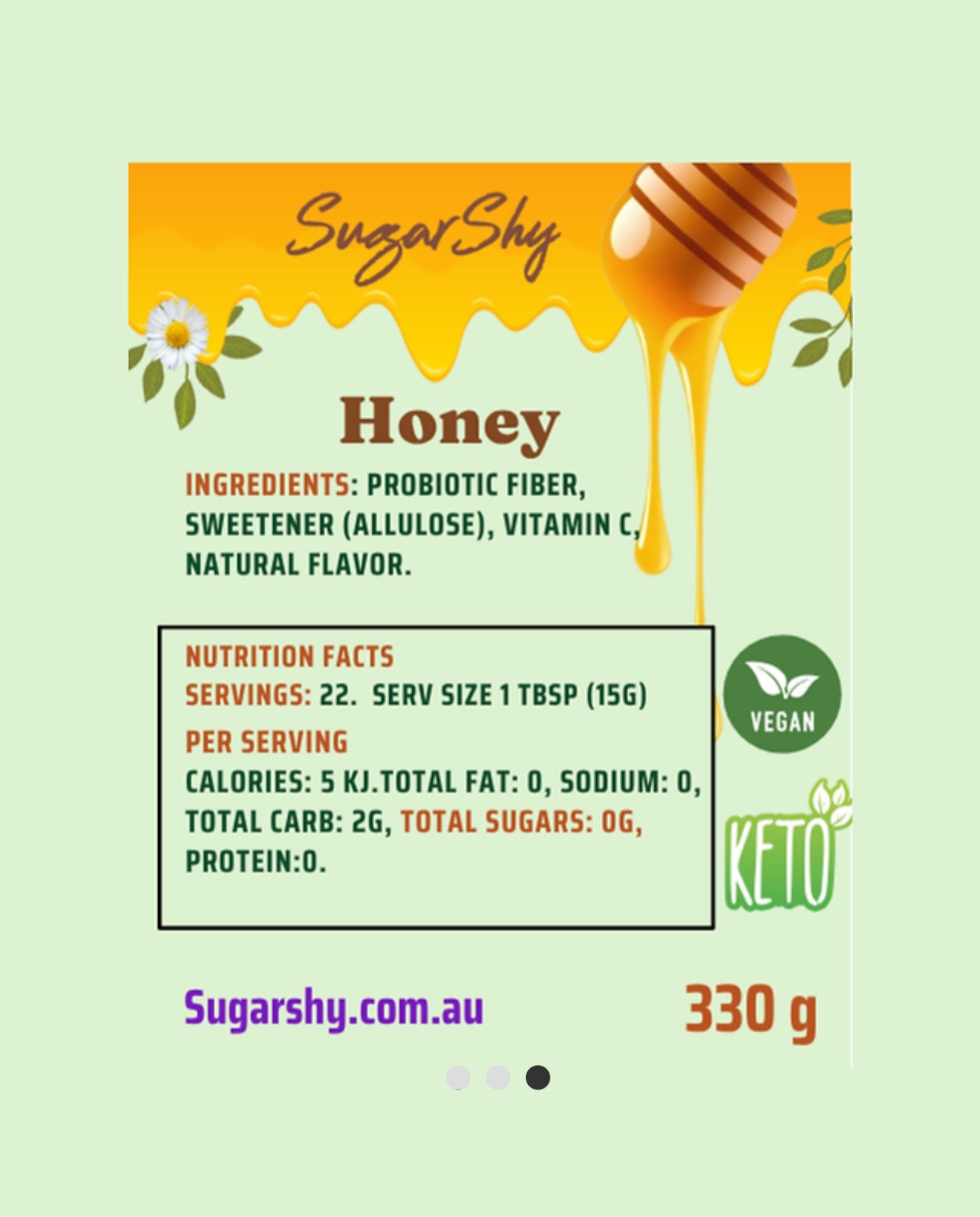 SugarShy Keto- Friendly Sugar- Free Honey - 330g