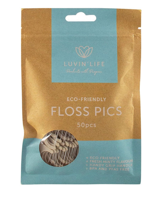 Living life Floss Picks Eco-Friendly 50pcs