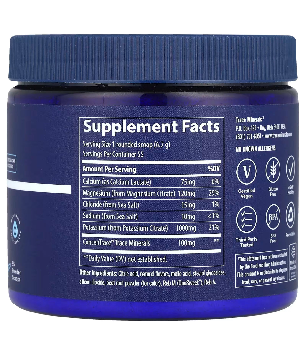 Trace Keto Hydration Electrolyte Powder Strawberry Lemonade 369g