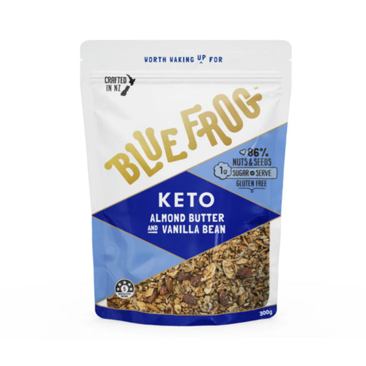 Blue Frog Keto Almond Butter & Vanilla Bean Cereal Granola 300g