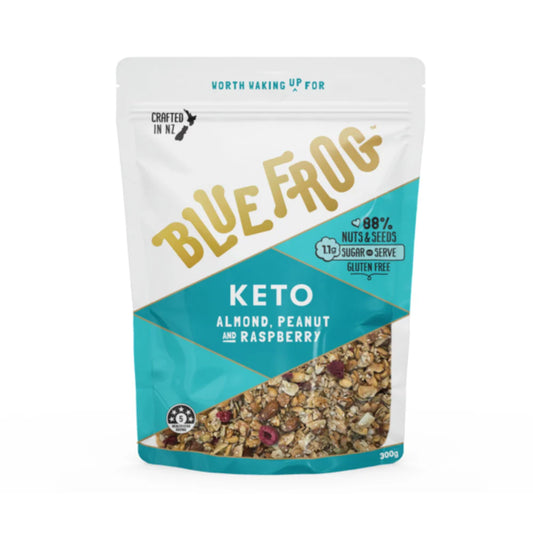 Blue Frog Keto Almond Peanut Raspberry 300g