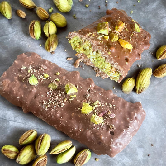 LIMITED EDITION NEW Halo Sugar Keto Milk Chocolate - CRISPIER Pistachio Not Kataifi 100g bar LIMITED EDITION