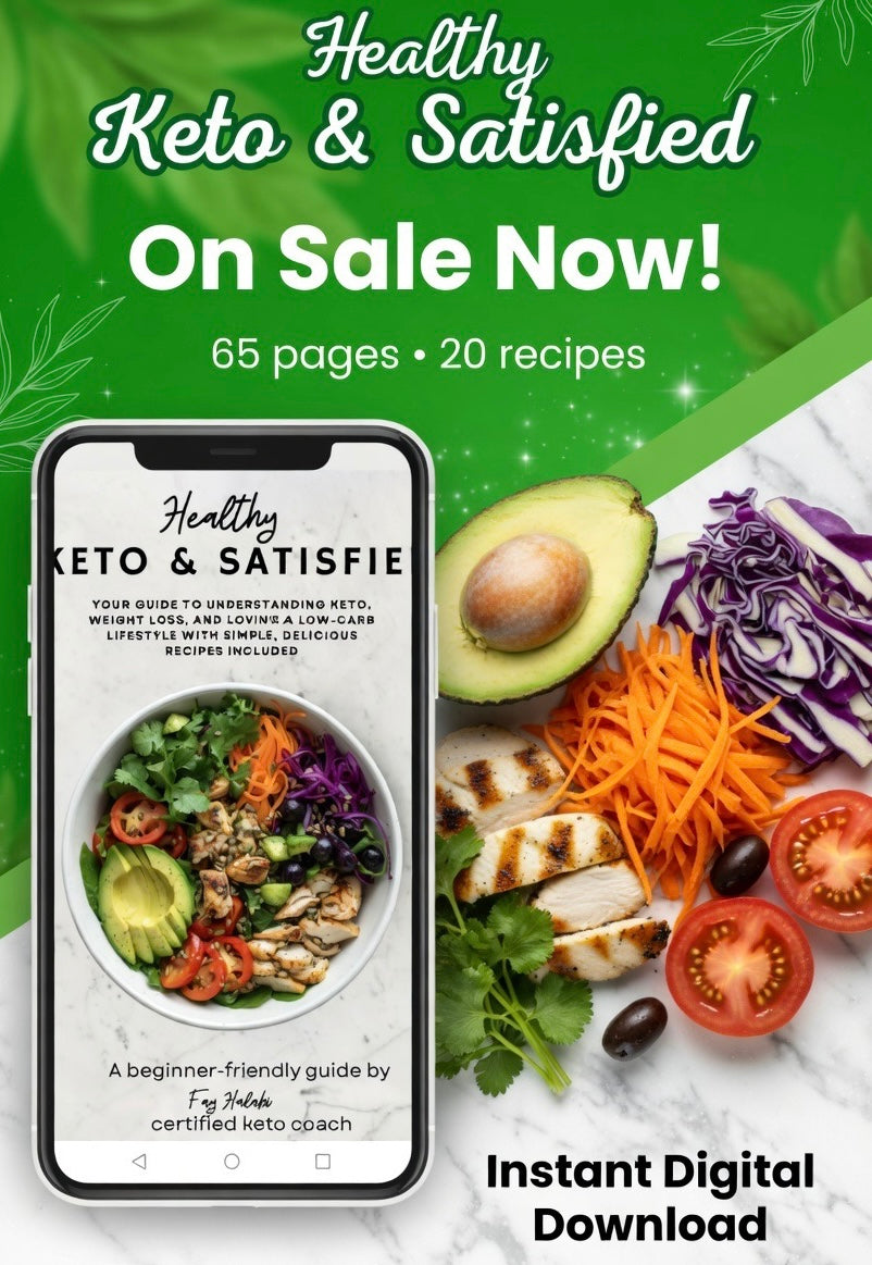 Healthy Keto & Satisfied – Get healthy & lose weight - Digital guide
