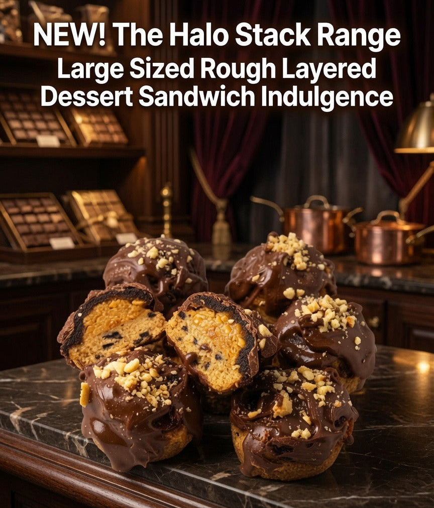 PRE-ORDER NEW RANGE! Halo Cookie Stack | Handcrafted Chocolate Dessert Large 60g Cookie