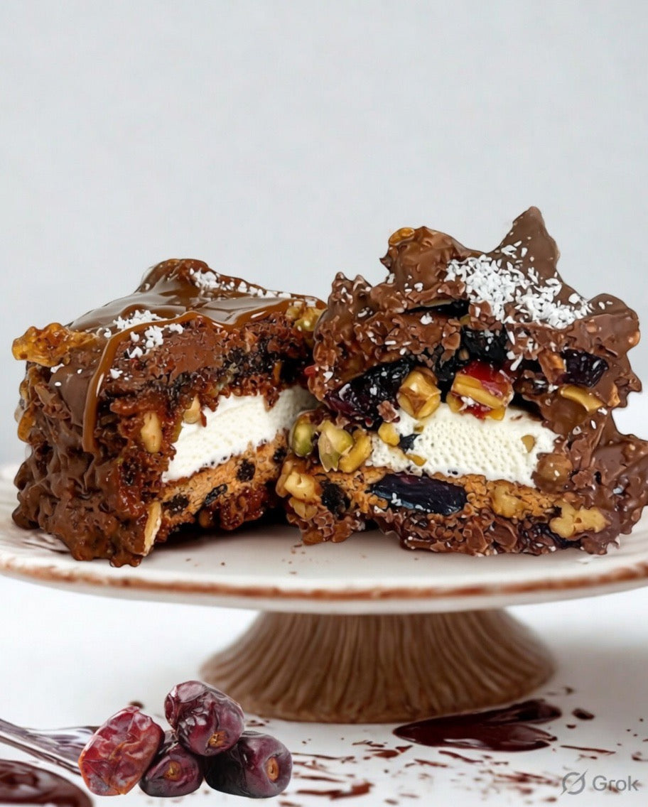 PRE-ORDER NEW Halo Sugar Keto Milk Chocolate - Hand Crafted Rocky Road Chunks Peanut Caramel Biscuit 115g
