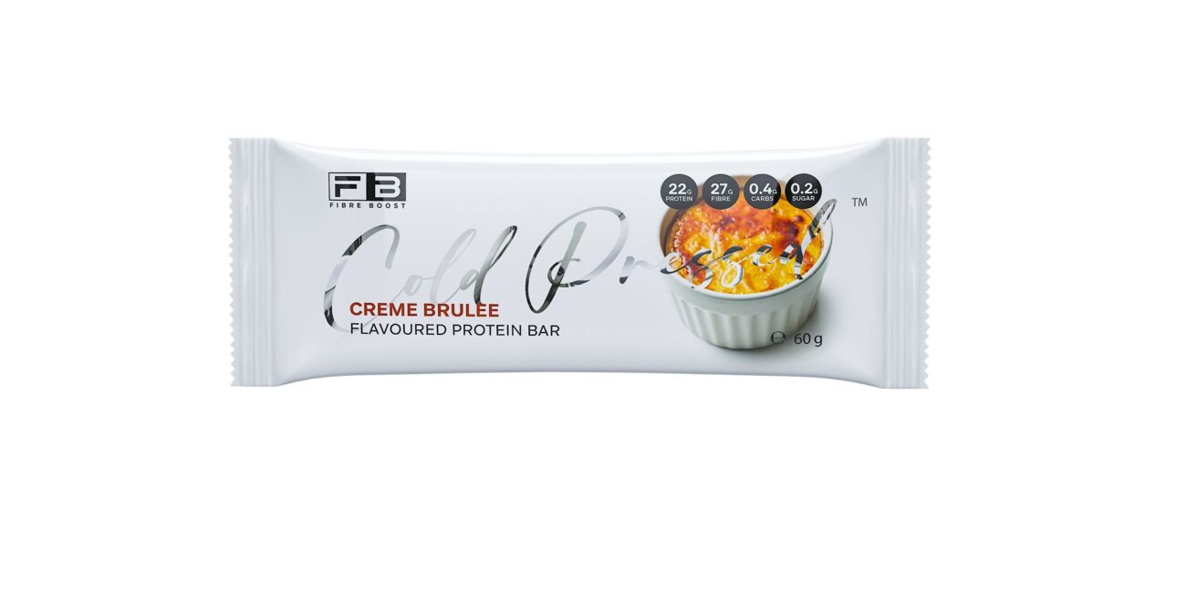 Fibre Boost Cold Pressed Protein Bar -Creme Brulee 60g