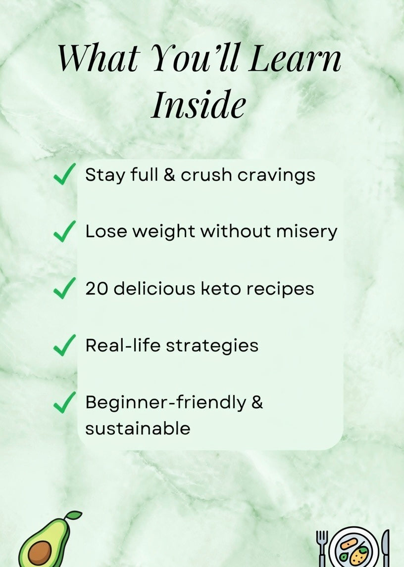 Healthy Keto & Satisfied – Get healthy & lose weight - Digital guide
