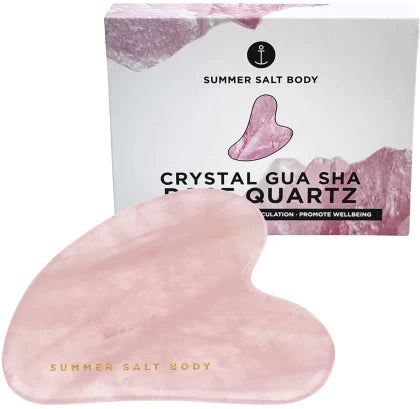 Summer Salt Body Crystal Gua Sha Rose Quartz