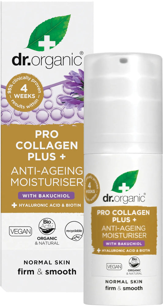 Dr. Organic Pro Collagen Plus+ Anti-Ageing Moisturiser Bakuchiol 50ml