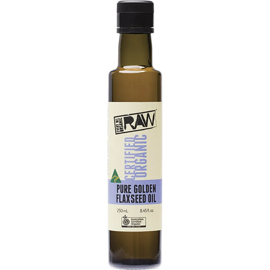 Every Bit Organic Pure Golden Flaxseed Oil Extra Virgin Cold Pressed Unrefined 250ml